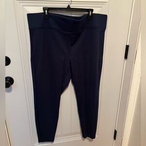 Torrid blue/green pull on work pants